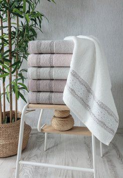 Montella бамбукові рушники 50х90см., 6 шт/уп. Pupilla Туреччина. 5244 фото
