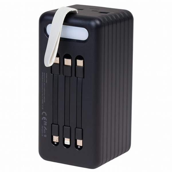 Павербанк Power Way TX80 80000 mAh з вбудованими кабелями 001А фото