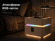 Тумбочка для дому OKOP KP-589 з RGB-підсвіткою, Bluetooth-динаміками та бездротовою зарядкою Qi, біла 005Т фото 4