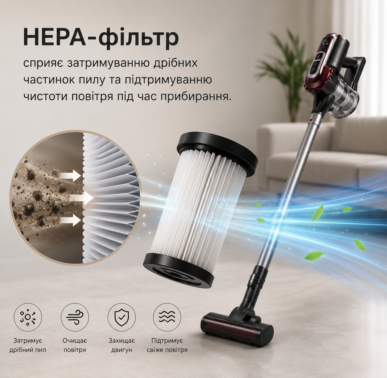 HEPA-фільтр H12 пилососа Zepline ZP-00348