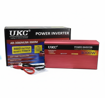 Інвертор автомобільний UKC AR-3000M 24V-220V 3000W 012В фото