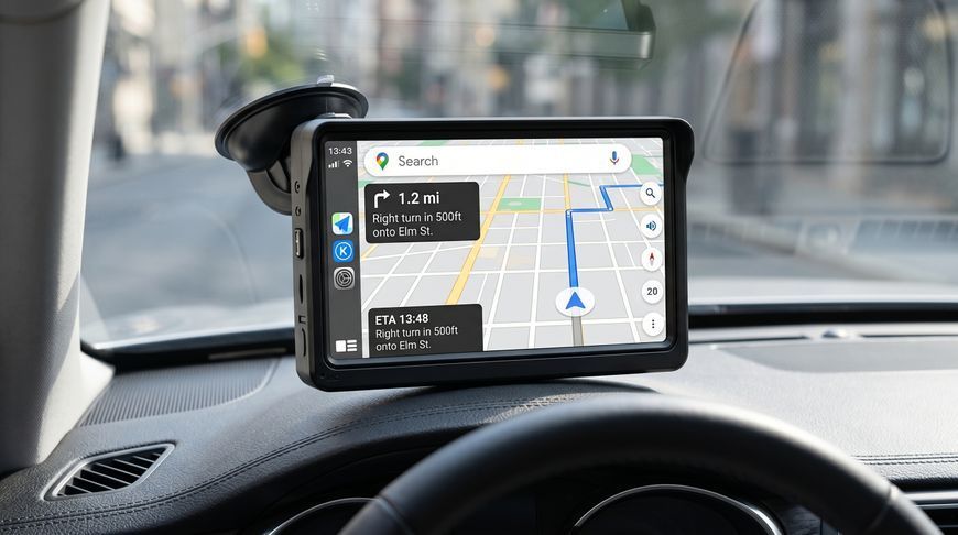 Автомобільний монітор 7" B600W з CarPlay та Android Auto 0015С фото