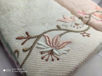 3D Sakura 50х90см., 6 шт/уп. махрові рушники 3D 3540 фото
