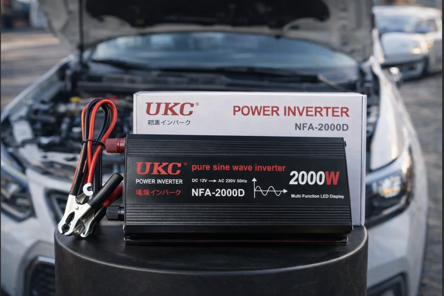 Інвертор UKC NFA-2000D 12V-220V 2000W (чиста синусоїда) 020В фото