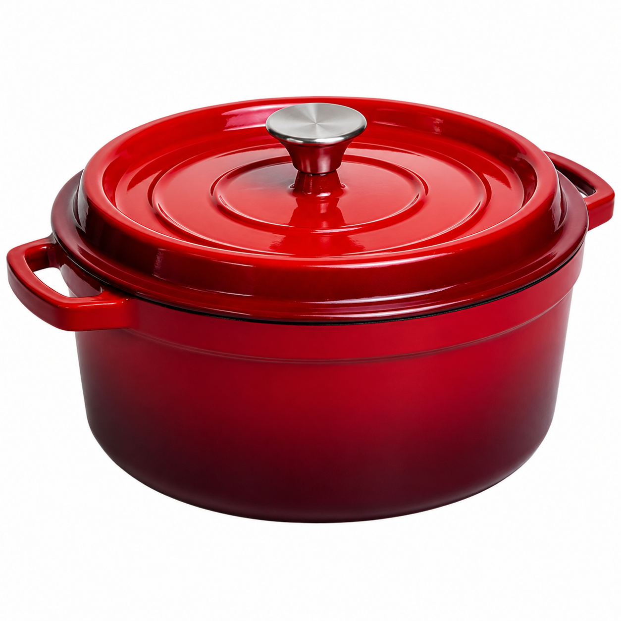 Чавунна каструля-жаровня HP-FLG-4 RED 4,5 л