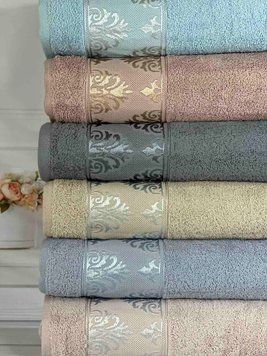 Payitaht Durul махрові рушники 50х90см., 6 шт/уп. Туреччина 5854 фото