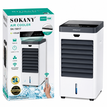 Портативний вентилятор-охолоджувач SOKANY SK-19017 з баком 5 л SK-19017 фото