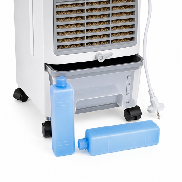 Портативний охолоджувач повітря Domotec Air Cooler MS-1628 60 Вт з резервуаром 4 л та пультом ДК, білий MS1628 фото