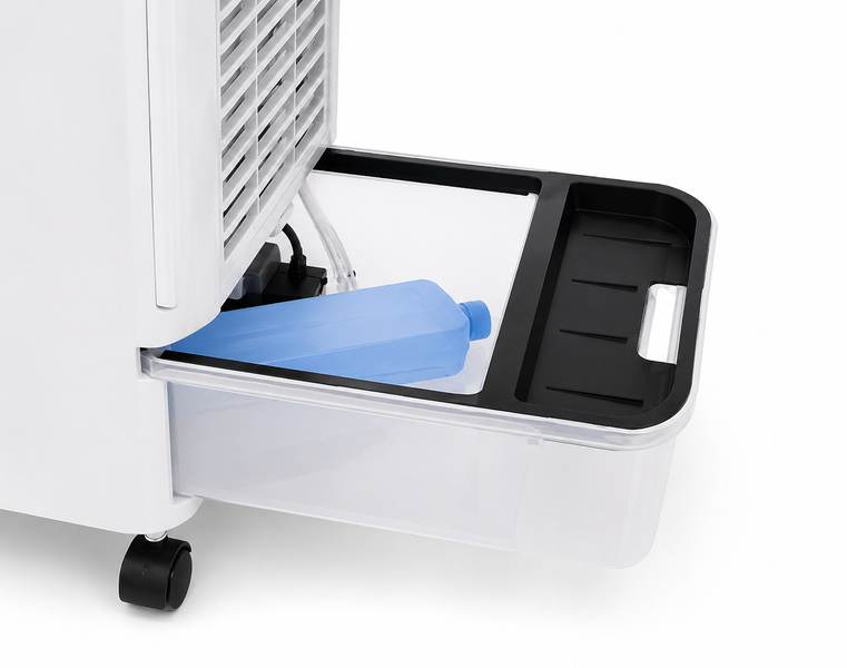 Портативний охолоджувач повітря Domotec Air Cooler MS-1628 60 Вт з резервуаром 4 л та пультом ДК, білий MS1628 фото