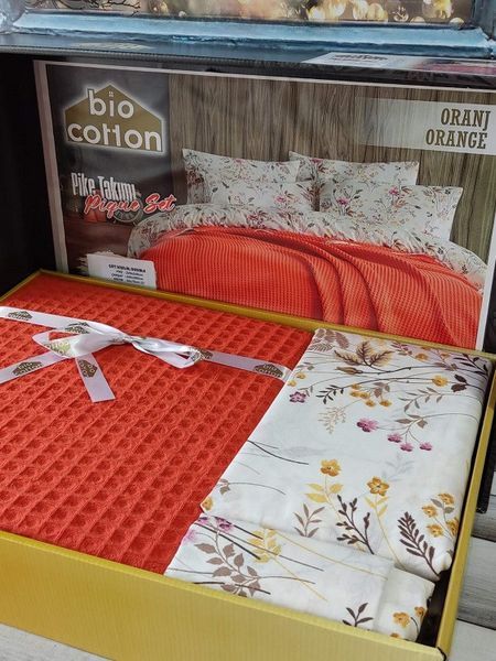 Oranc Літній набір з вафельним покривалом. Bio Cotton Туреччина 4534 фото